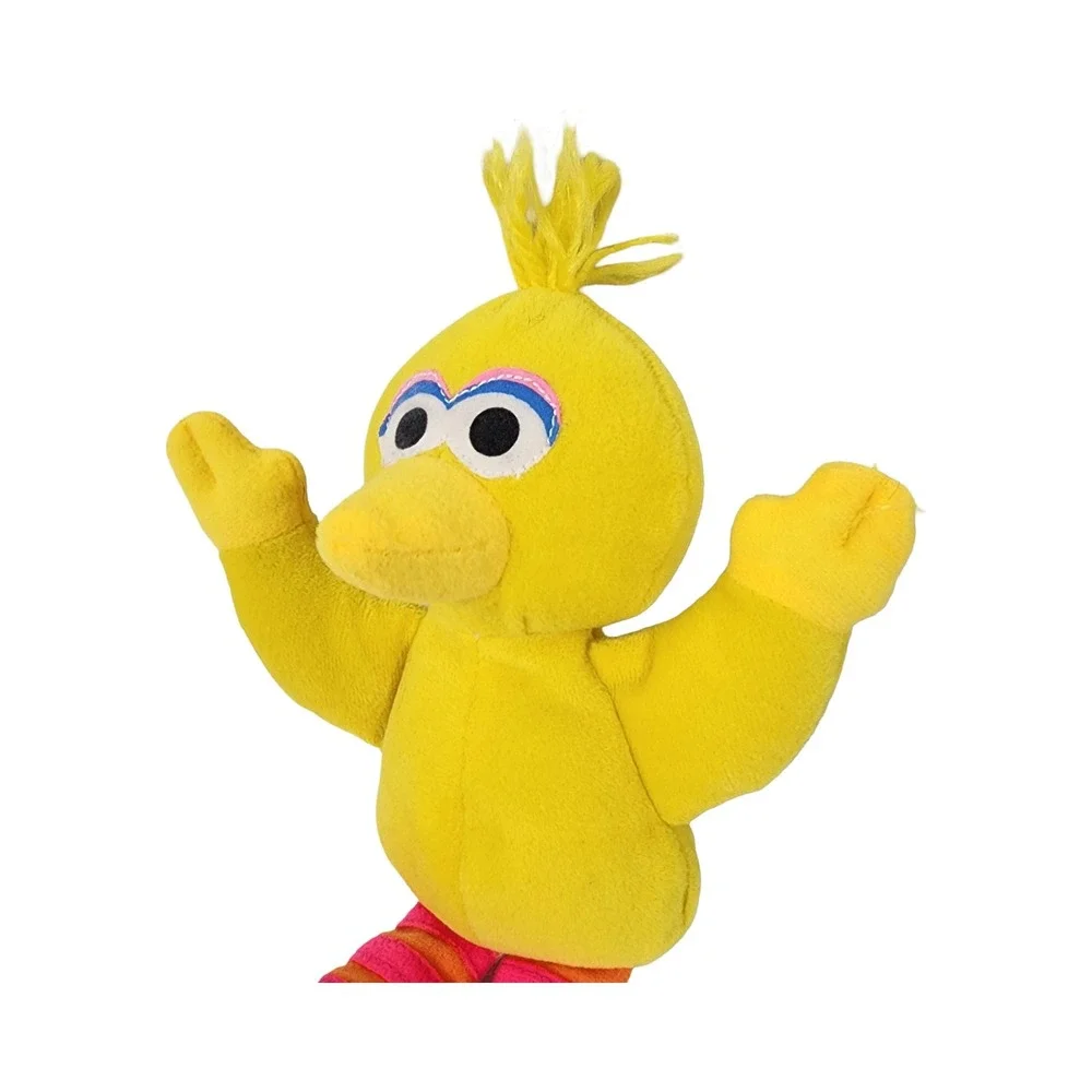 Sesame Street Big Bird Plush Stuffed Animal Yellow Striped Legs 8.5 Inch Vintage